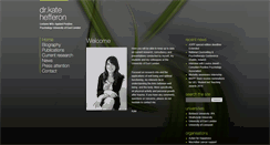Desktop Screenshot of katehefferon.com